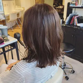 ミディアム カラー 金子 富士のヘアスタイル