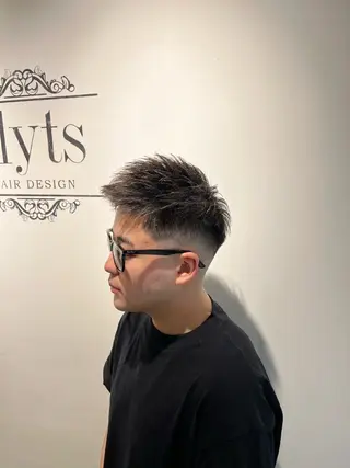 ショート カラー パーマ メンズ 💈men's💈 satoru中目黒のヘアスタイル