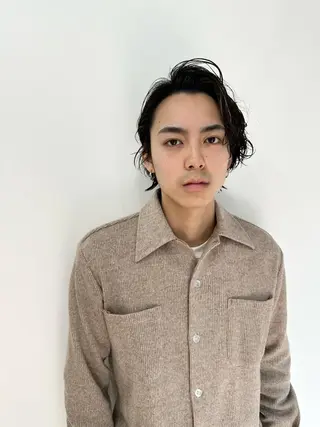 ショート メンズ 朝がラクになるパーマ トウバルタイキのヘアスタイル