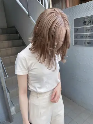 ミディアム ボブ/縮毛矯正 🌟梅田盛一🌟のヘアスタイル