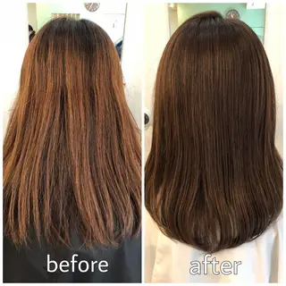ミディアム カラー 髪質改善✨️透明感カ ラー✧*。山下さいみのヘアスタイル