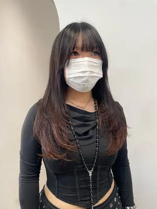 セミロング 𝘚𝘶𝘻𝘶 𓂃𓈒𓏸のヘアスタイル