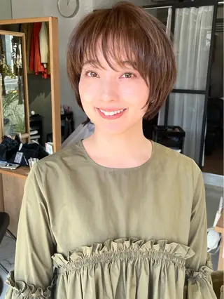 ショート カラー FERIA池田 田岡啓佑のヘアスタイル