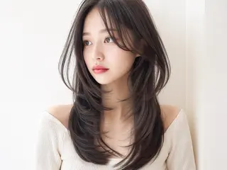 セミロング 髪質改善×韓国ヘア HIROのヘアスタイル