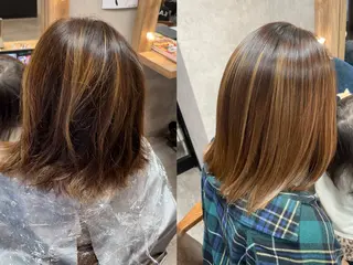 セミロング カラー RIENS aura / ayu ♡のヘアスタイル