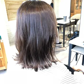 ミディアム カラー 金子 富士のヘアスタイル