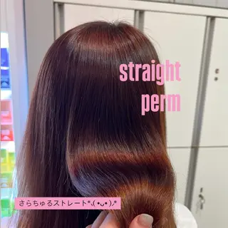 ミディアム パーマ レイヤーカット/ フェミニン💕/鏡のヘアスタイル