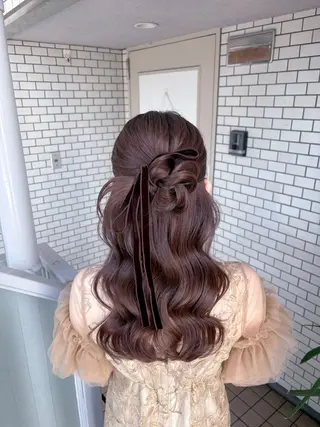 ヘアアレンジ 参列♡デートゆるふわ ヘアメイク🎀みゆうのヘアスタイル