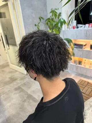 パーマ メンズ 💎レイヤーカット× 髪質改善💎後藤陸のヘアスタイル