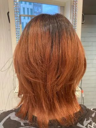 ミディアム カラー メンズ 永倉 はるかのヘアスタイル