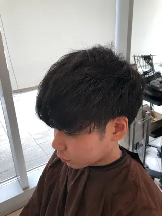 ショート パーマ メンズ 🍀富久 永梨🧸のヘアスタイル