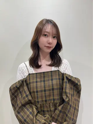 セミロング カラー 髪質改善🫧 カラー特化/Hinaのヘアスタイル