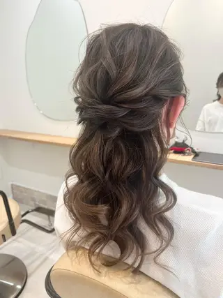 セミロング 加藤 明香里のヘアスタイル