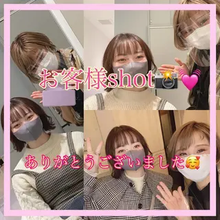 ショート カラー メンズ キッズ ✂︎ショート、ボブ、 レイヤー🩵YUMIのヘアスタイル