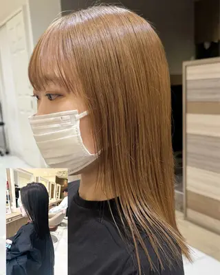 セミロング 当日予約🆗✂︎ ウエモト　タクのヘアスタイル