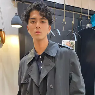 ショート パーマ メンズ ダウンパーマ 【sity.ザイク】のヘアスタイル