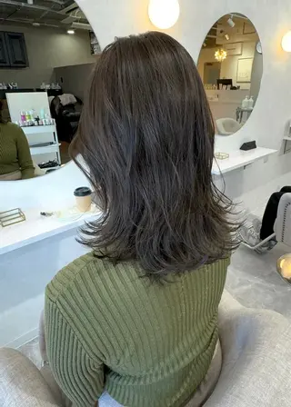 ミディアム カラー Lalu yutoのヘアスタイル