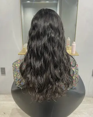 ロング パーマ 【表参道】Ruri デジタルパーマのヘアスタイル