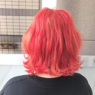 ミディアム カラー 岩谷/ブリーチ 🪽透明感カラーのヘアスタイル