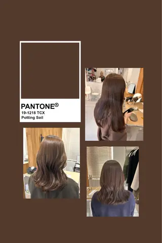 セミロング 韓国ヘア ‎⟡.·KANA🐥のヘアスタイル