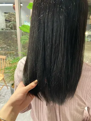 セミロング カラー たかはし まいのヘアスタイル