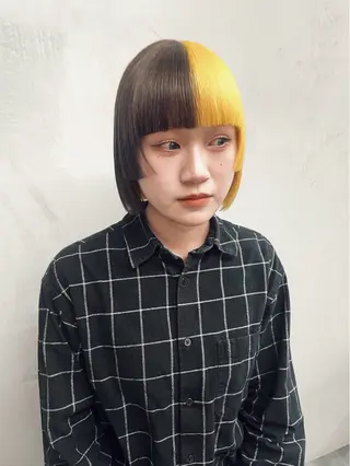 ショート カラー toyohara momokaのヘアスタイル