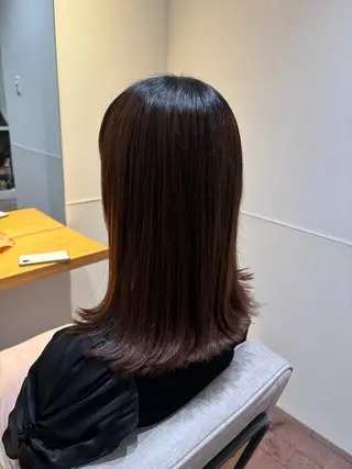 ミディアム マンツーマン 縮毛矯正/マユコのヘアスタイル
