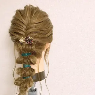 セミロング ヘアアレンジ Satsuki ✂︎♡のヘアスタイル