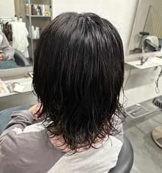 パーマ 中川 穂乃果のヘアスタイル