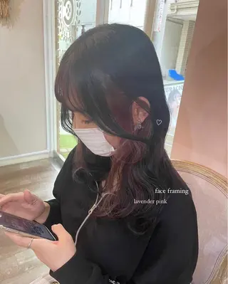 ロング カラー パーマ ヘアアレンジ キッズ ネイル マツエク・マツパ Himawari♡ 柔らかいカラーのヘアスタイル