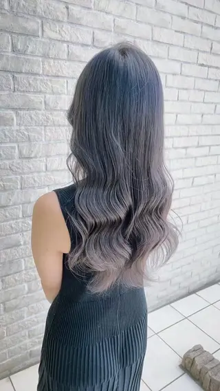 カラー 🩶相模大野透明感 カラーSAKURAのヘアスタイル