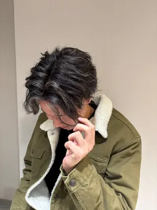 カラー パーマ メンズ 鳥栖美容室/nir. 美優/ミユのヘアスタイル