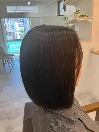 ミディアム カラー ヘアアレンジ キッズ 横浜関内髪質改善 re:Magoのヘアスタイル