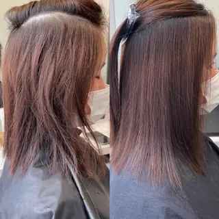 ロング カラー 🌈本物の髪質改善 森田涼平のヘアスタイル