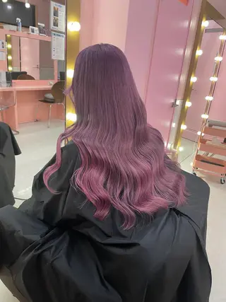 セミロング ❄️💛エクステ ブリーチ❄️yukiのヘアスタイル