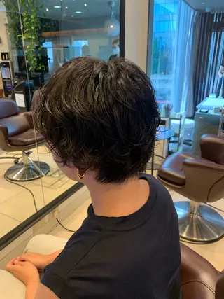 ショート パーマ プルースラウンジ 千葉のヘアスタイル