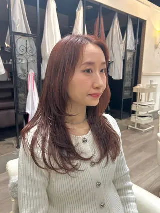 ロング カラー 野田阪神/レイヤー/ ハイライト/yuuのヘアスタイル