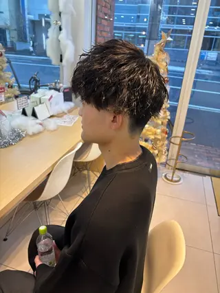 パーマ メンズ 💈メンズパーマ カラー💈momoのヘアスタイル