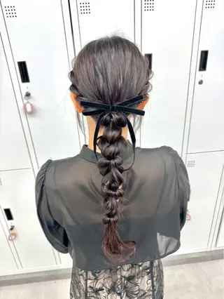 ロング ヘアアレンジ エクステ🫧アレンジ ￤横浜  ももはのヘアスタイル