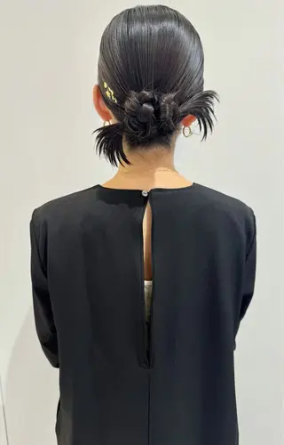 セミロング ヘアアレンジ 🫧髪質改善/縮毛 矯正/RIKOのヘアスタイル