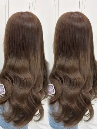 ロング カラー 盛れる顔周り🤍渋谷 Risa🎀のヘアスタイル