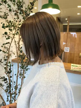 ミディアム カラー パーマ ヘアアレンジ ❣️倉敷❣️美髪 カラー能登一成のヘアスタイル