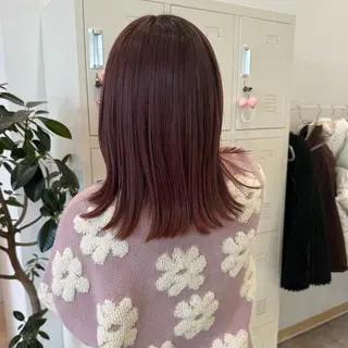 ミディアム カラー 柔らかいcolor ￤韓国￤🩰マユ🩰のヘアスタイル