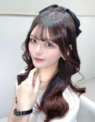 ミディアム カラー 韓国ヘア/レイヤー/ 顔まわり/りょーとのヘアスタイル