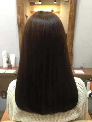 セミロング ロング カラー 【mokuオーナー】 ちはるのヘアスタイル