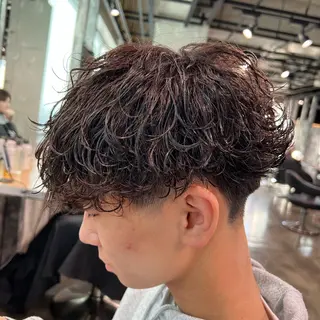 ショート カラー パーマ ヘアアレンジ メンズ キッズ 🔷横浜1のパーマ 職人🔷将太郎のヘアスタイル