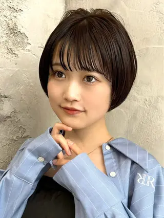 ショート カラー 💍新宿ショート 💍岩田莉奈のヘアスタイル