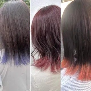 カラー ダブルスキルエクステ /羽エクステ白石宇由のヘアスタイル
