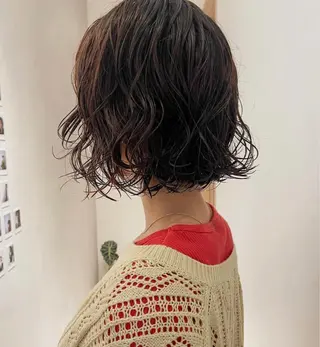 パーマ 表参道ミディアム レイヤー山岸季生のヘアスタイル