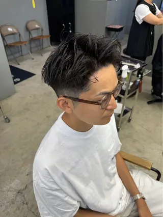 ショート パーマ メンズ メンズ専門サロン wokeのヘアスタイル